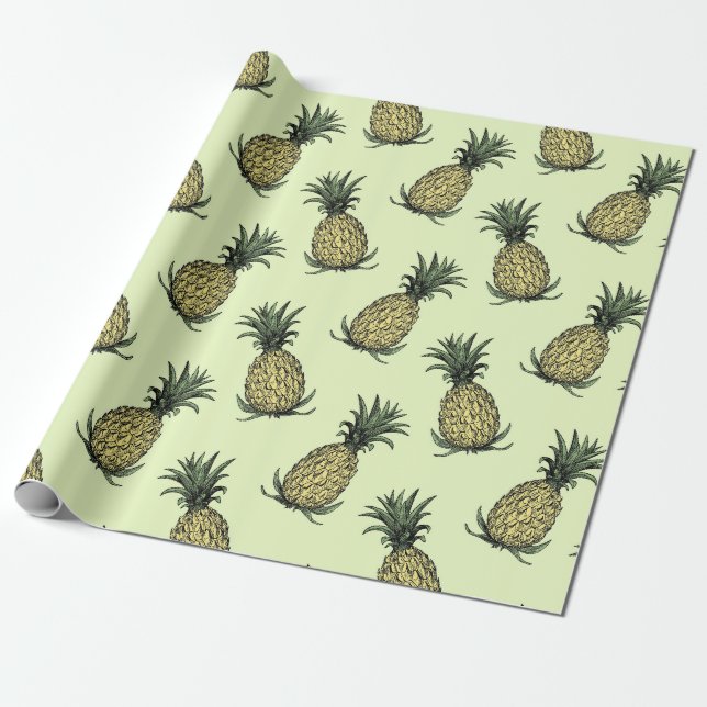Papier Cadeau Ananas (Déroulé)