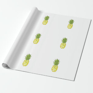 Papier Cadeau Ananas géométrique tropical classique de triangl
