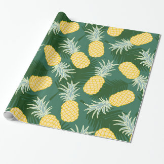 Papier Cadeau Ananas tropical