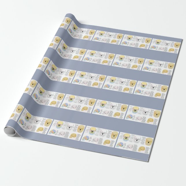 Papier Cadeau Anatomie humaine Peau humain couleur enveloppement (Déroulé)