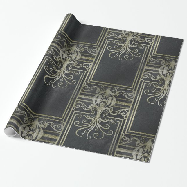 Papier Cadeau Ancien Eldritch victorien (Déroulé)