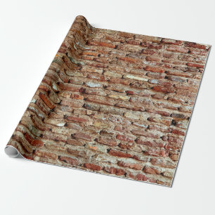 Papier Cadeau Ancien mur de briques texturées de Lal Killa India