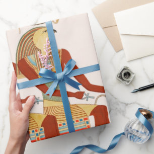Papier Cadeau Ancien papier motif d'art égyptien