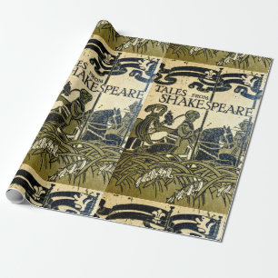 Papier Cadeau Ancienne couverture de livre Shakespeare