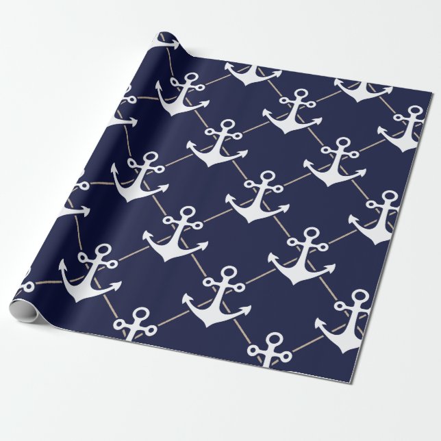 Papier Cadeau Ancre (Déroulé)