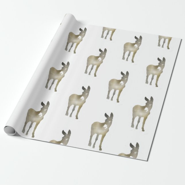 Papier Cadeau Âne de gradient (Déroulé)