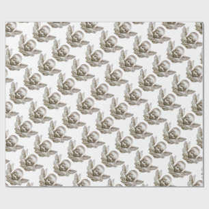 Papier Cadeau ANGE DE RENAISSANCE FLORENTINE Blanc