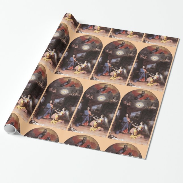 PAPIER CADEAU ANGE DE VIRGIN ET D'ANNONCIATION (Déroulé)