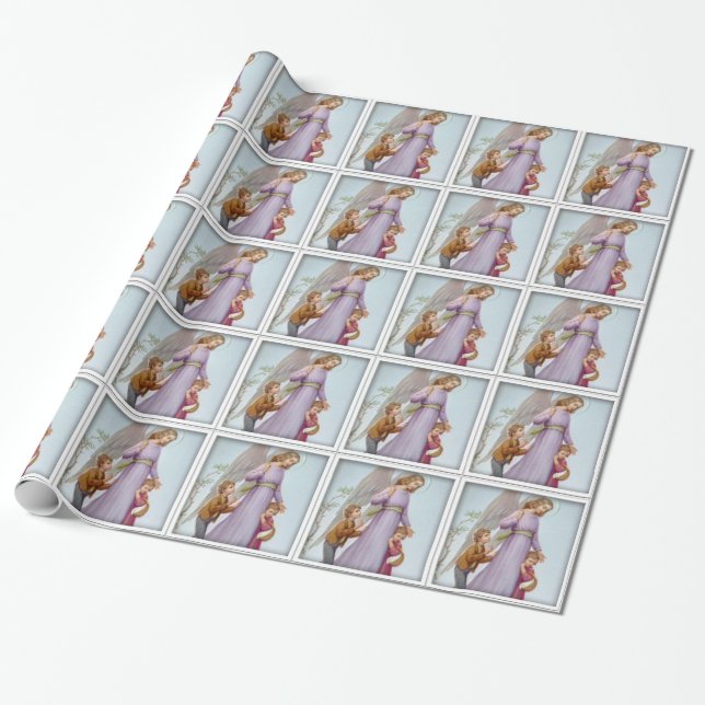 Papier Cadeau Ange gardien (Déroulé)
