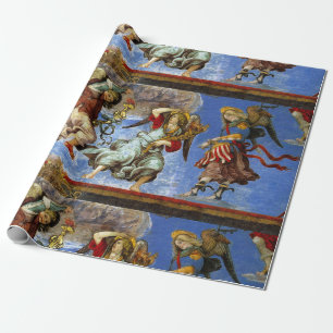Papier Cadeau Angels de l'Assomption et l'Annonciation par Lippi