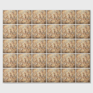 Papier Cadeau Anges chrétiens au ciel