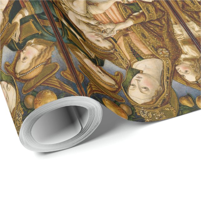Papier Cadeau Anges de Jésus-Christ de Madonna élégants (Coin rond)