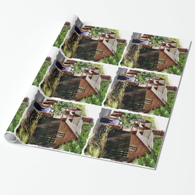 PAPIER CADEAU ANGLETERRE VICTORIENNE (Déroulé)
