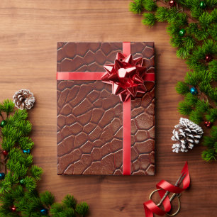 Papier Cadeau Animal Brown en cuir de l'Ouest
