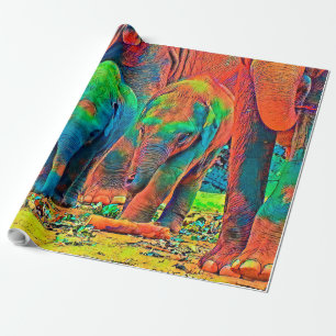 Papier Cadeau AnimalColor_Elephant_001_by_JAMColors