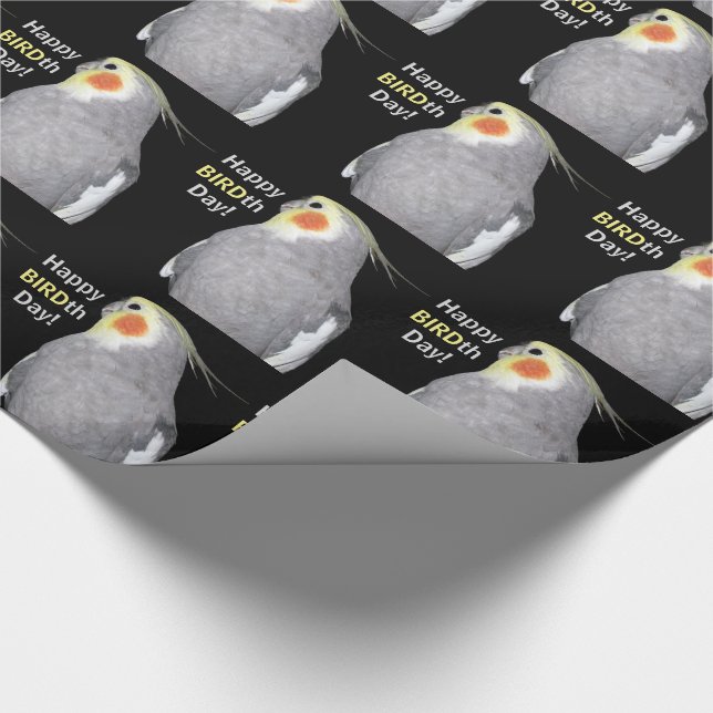 Papier Cadeau Animaux de compagnie Cockatiel Photo Joyeux OISEAU (Coin)