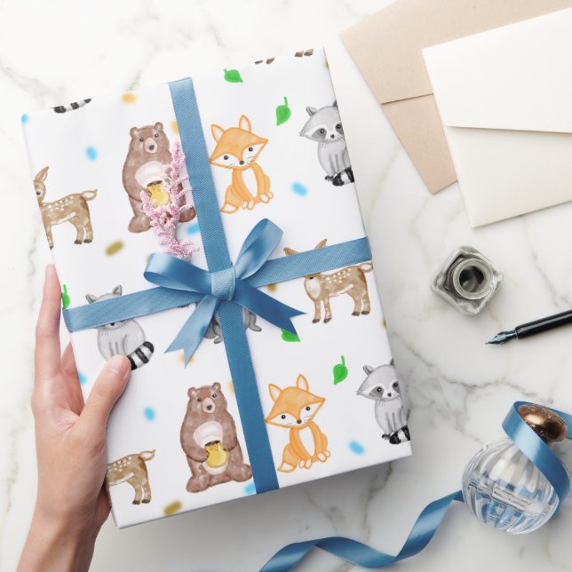 Papier Cadeau Animaux forestiers Créatures des forêts (Cadeaux)