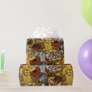 Papier Cadeau Animaux sauvages
