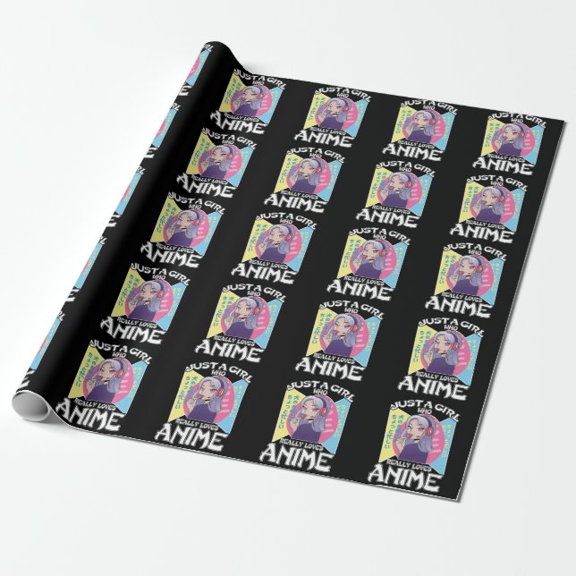Papier Cadeau Anime Girl Otaku Ado Japonais Manga Fan de bande d (Déroulé)
