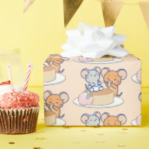 Papier Cadeau Anime Tuffy et Jerry Cheesecake