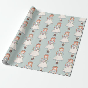 Papier Cadeau Anne des pignons verts