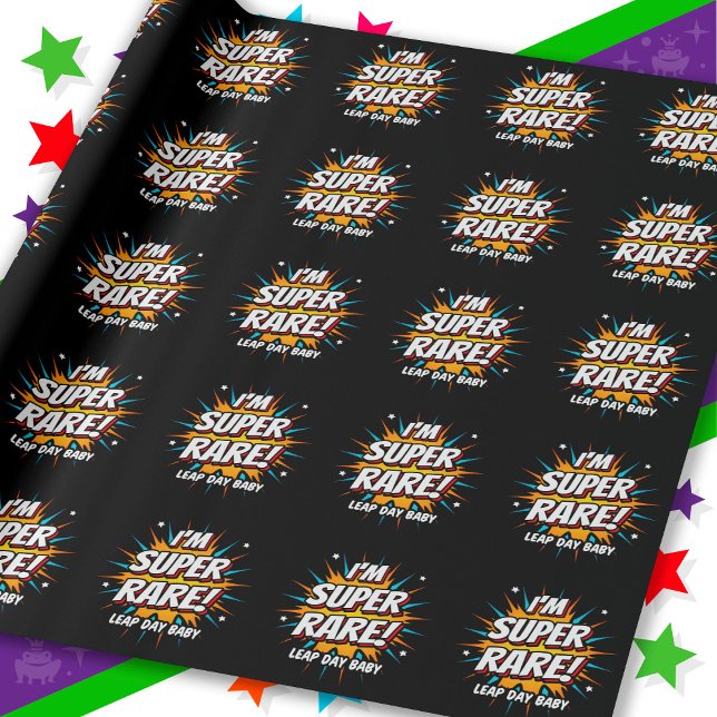 Papier Cadeau Année bissextile Anniversaire 29 février Jour biss (Créateur téléchargé)