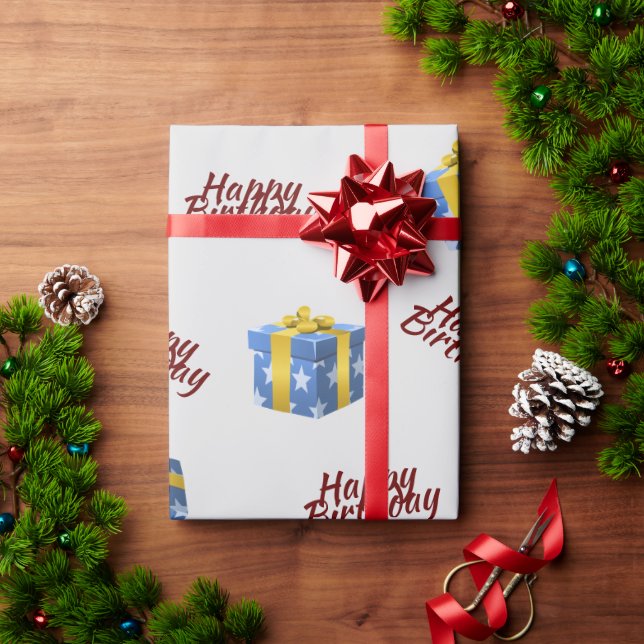 Papier Cadeau Anniversaire (Cadeau de vacances)