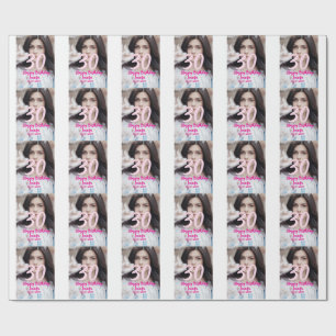 Papier Cadeau anniversaire 30 ans ajouter nom date année photo b