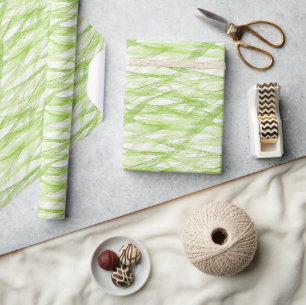 Papier Cadeau Anniversaire Abstrait Vert Citron