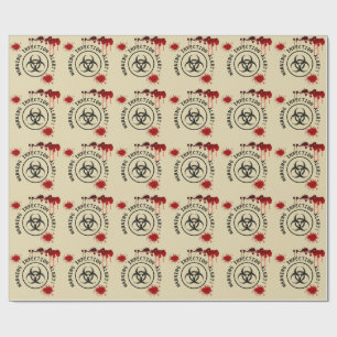 Papier Cadeau Anniversaire Apocalypse Zombie Halloween Biohaza