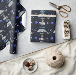 Papier Cadeau Anniversaire d'astronaute dans l'espace pour tout