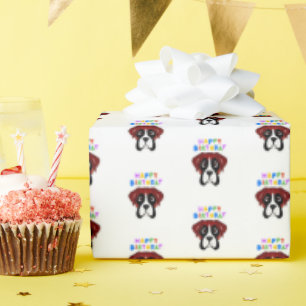 Papier Cadeau Anniversaire de Boxer