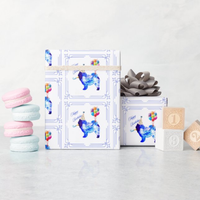 Papier Cadeau Anniversaire de Chow Chow (Baby Shower)