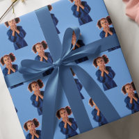 Anniversaire de enfant de Collage photo bleu perso