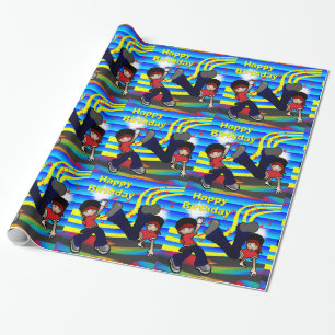 Papier Cadeau Anniversaire de KidsHappy du break dance 2 de hip