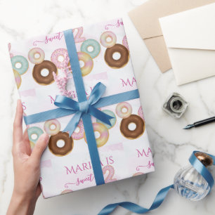 Papier Cadeau Anniversaire de la beigne douce   Fête des enfants