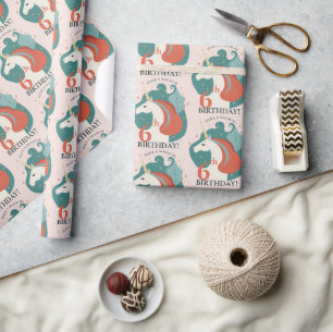 Papier Cadeau Anniversaire de la licorne magique