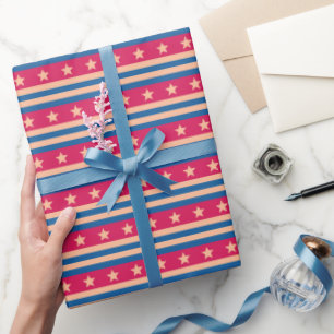 Papier Cadeau Anniversaire de la momie artistique initiale moder