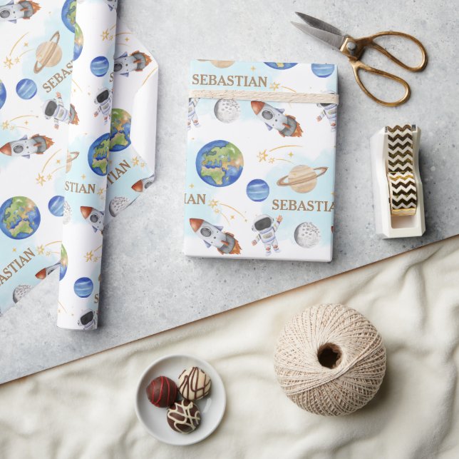 Papier Cadeau Anniversaire de l'espace (Artisanat)