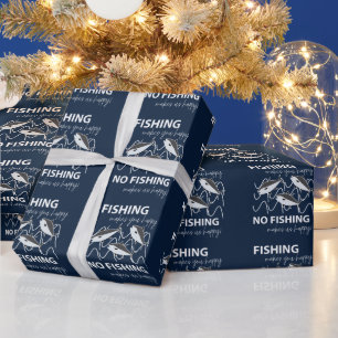 Papier Cadeau Anniversaire de pêcheur à la ligne