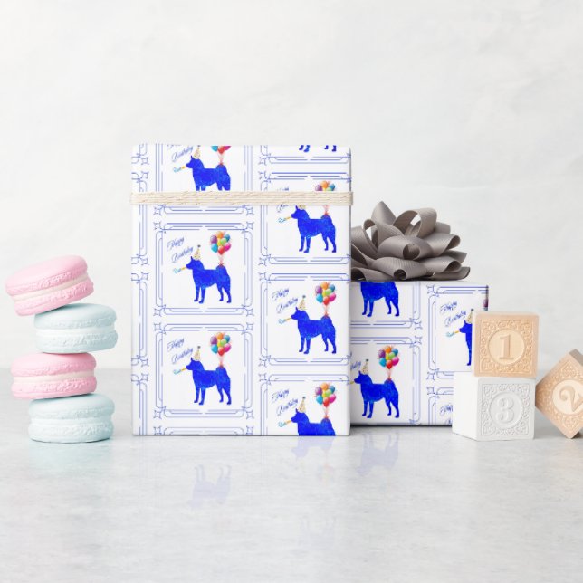 Papier Cadeau Anniversaire de Shiba Inu (Baby Shower)