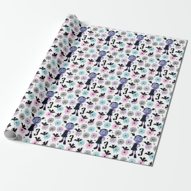 Papier Cadeau Anniversaire de Vampirina (Déroulé)