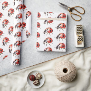 Papier Cadeau Anniversaire des coccinelles