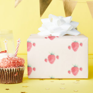 Papier Cadeau Anniversaire des fraises