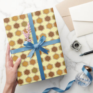 Papier Cadeau Anniversaire du peigne de miel coloré