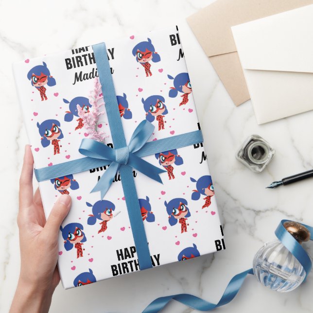 Papier Cadeau Anniversaire Miraculum Ladybug Chibi (Cadeaux)
