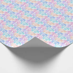 Papier Cadeau Anniversaire multicolore d'enfant de baby shower