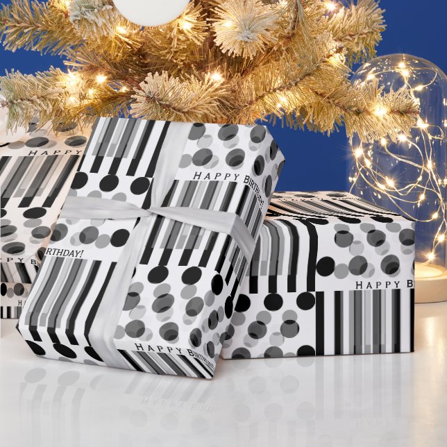 Papier Cadeau Anniversaire personnalisé inspiré par le dos et le (Vacances)
