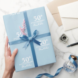 Papier Cadeau Anniversaire personnalisé moderne stylé minimalist