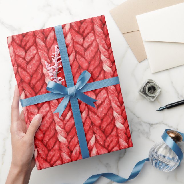 Papier Cadeau Anniversaire Pull Rouge (Cadeaux)